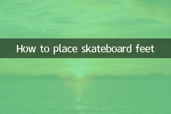 Come posizionare i piedi dello skateboard