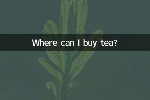 ¿Dónde puedo comprar té?