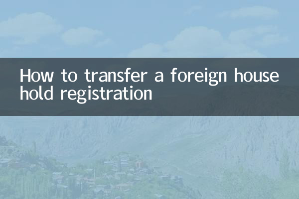 So übertragen Sie eine ausländische Haushaltsanmeldung