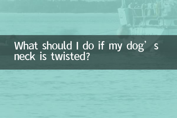 Que dois-je faire si le cou de mon chien est tordu ?