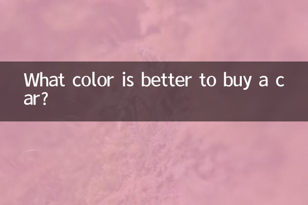 چه رنگی برای خرید خودرو بهتر است؟