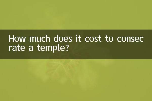 هزینه تقدیس یک معبد چقدر است؟