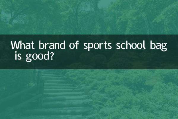 What brand of sports school bag is good?