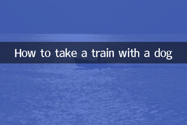 Wie fährt man mit einem Hund in den Zug?