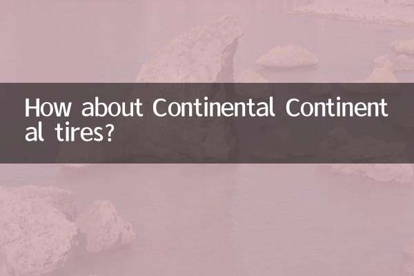 ¿Qué tal los neumáticos Continental Continental?