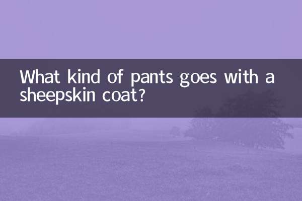 羊剪绒大衣配什么裤子