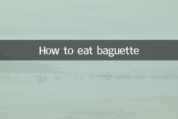 Come mangiare la baguette