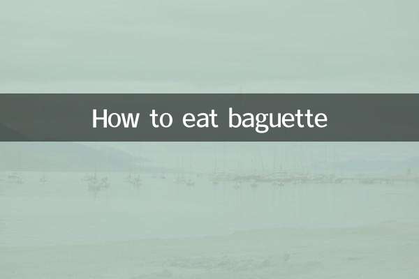 Comment manger de la baguette