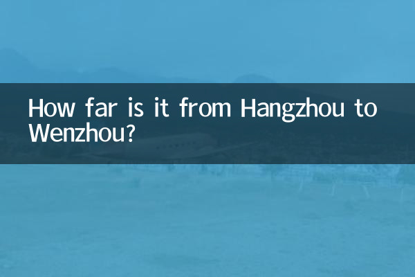 Wie weit ist es von Hangzhou nach Wenzhou?