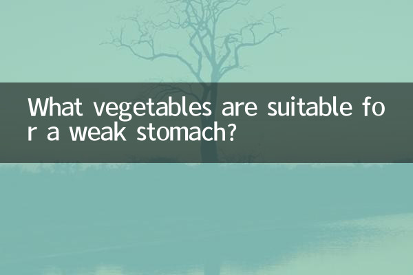 ¿Qué verduras son aptas para el estómago débil?