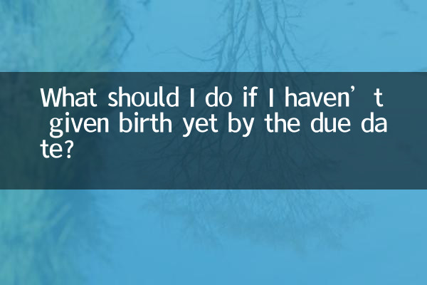 ¿Qué debo hacer si aún no he dado a luz en la fecha prevista?