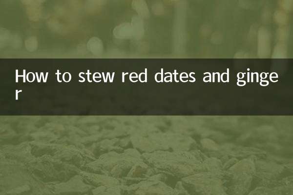 Cómo guisar dátiles rojos y jengibre.