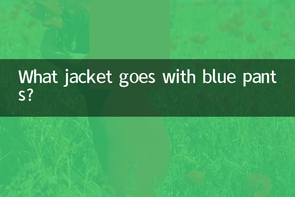 Quelle veste va avec un pantalon bleu ?