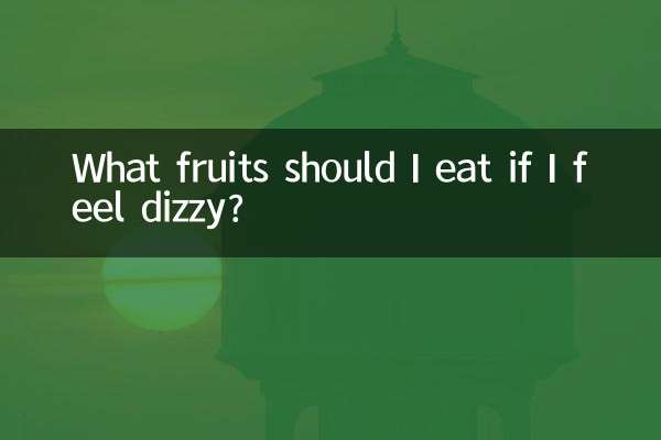 Che frutta dovrei mangiare se ho le vertigini?