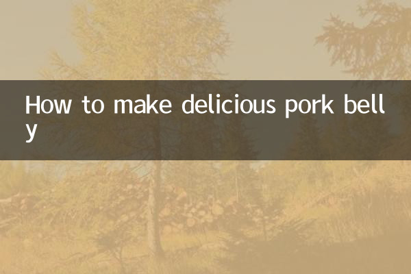 How to make delicious pork belly