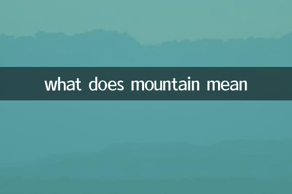 o que significa montanha