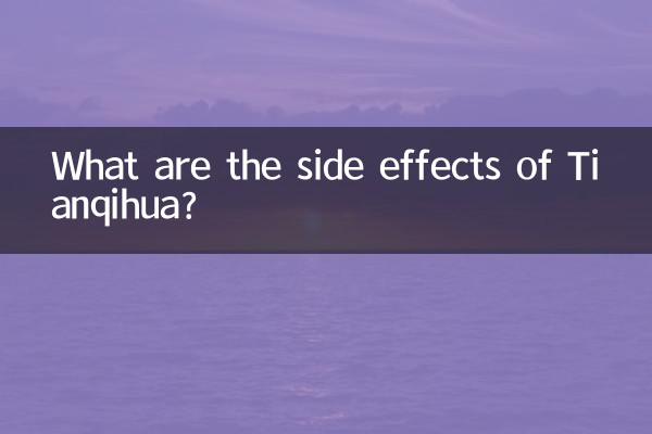 Quels sont les effets secondaires de Tianqihua ?