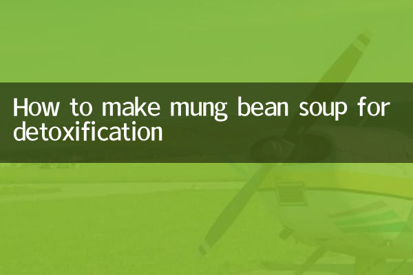 Wie man Mungobohnensuppe zur Entgiftung zubereitet