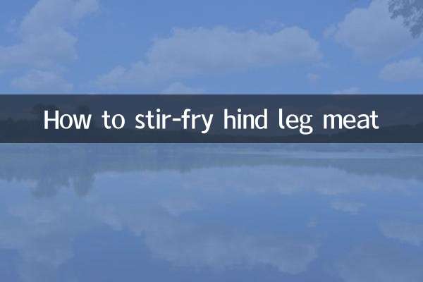 Cómo sofreír la carne de las patas traseras