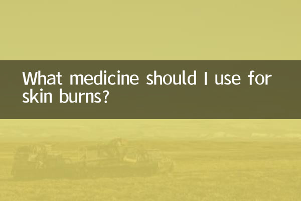 Que medicamento devo usar para queimaduras na pele?