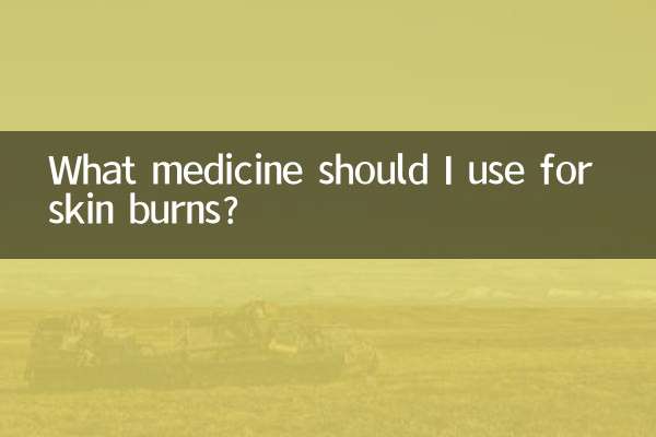 ¿Qué medicamento debo usar para las quemaduras en la piel?