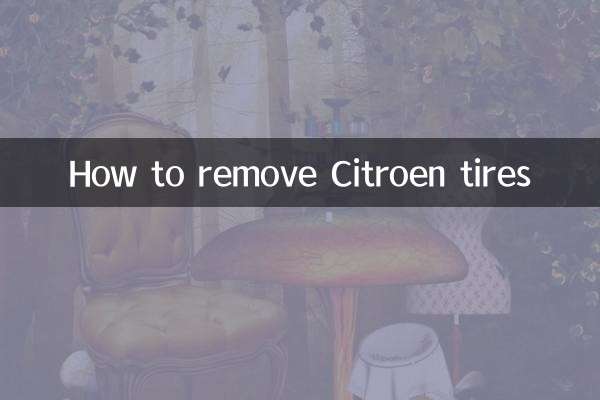 How to remove Citroen tires