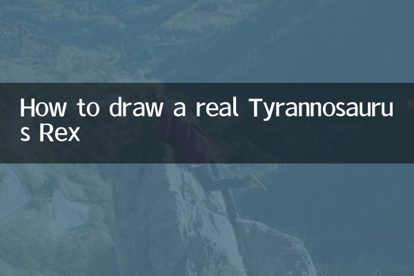 Wie zeichnet man einen echten Tyrannosaurus Rex?