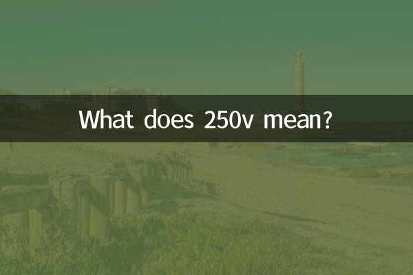 O que significa 250 V?