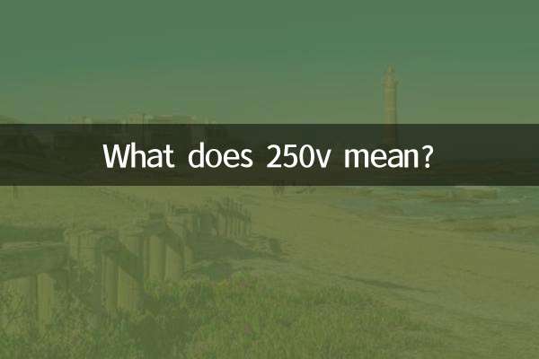 O que significa 250 V?