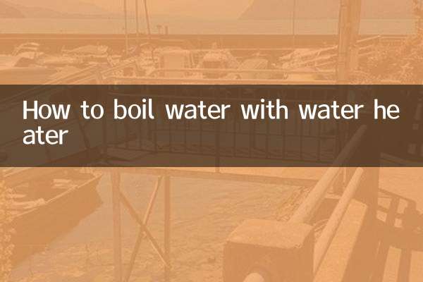 Come far bollire l'acqua con lo scaldabagno