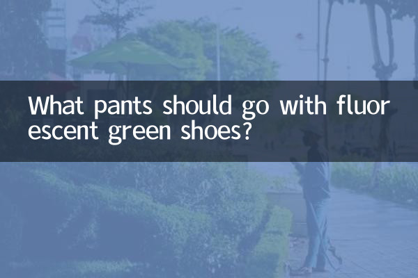 Quel pantalon accompagner avec des chaussures vert fluo ?