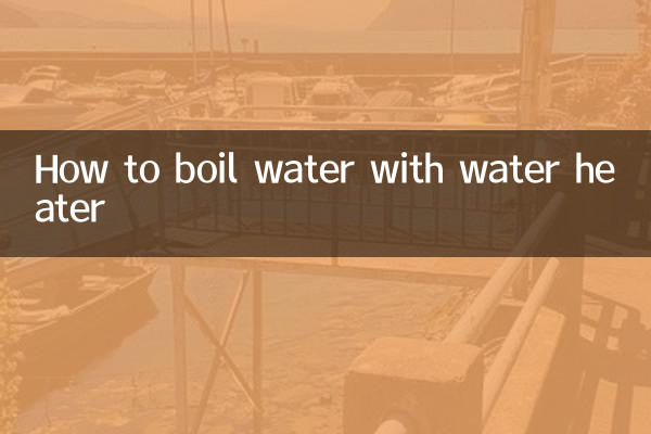 So kochen Sie Wasser mit einem Warmwasserbereiter