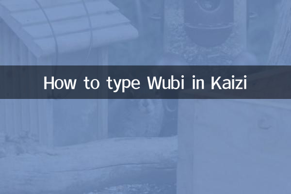 Kaizi で Wubi を入力する方法