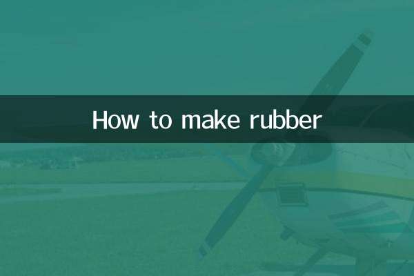 Comment fabriquer du caoutchouc