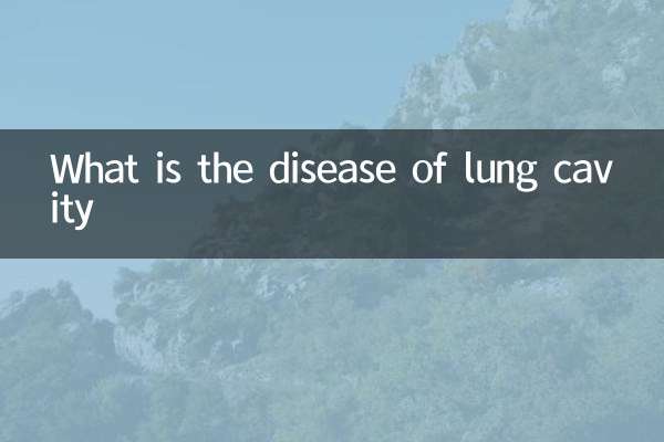 肺有空洞是什么病