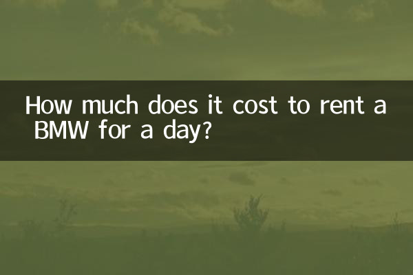 How much does it cost to rent a BMW for a day?