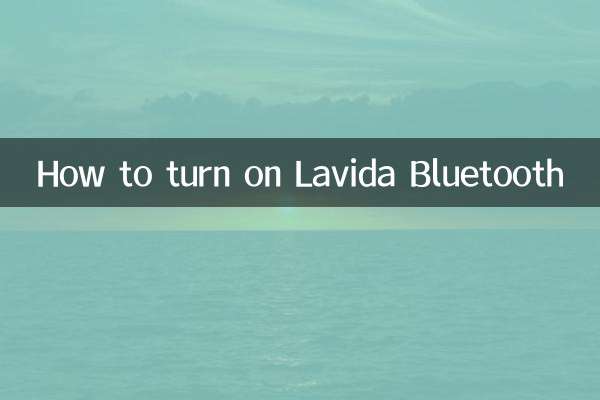 Cómo encender Lavida Bluetooth