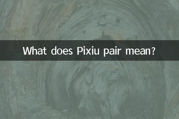 What does Pixiu pair mean?