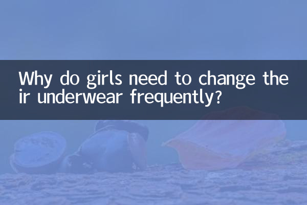 ¿Por qué las niñas necesitan cambiarse la ropa interior con frecuencia?