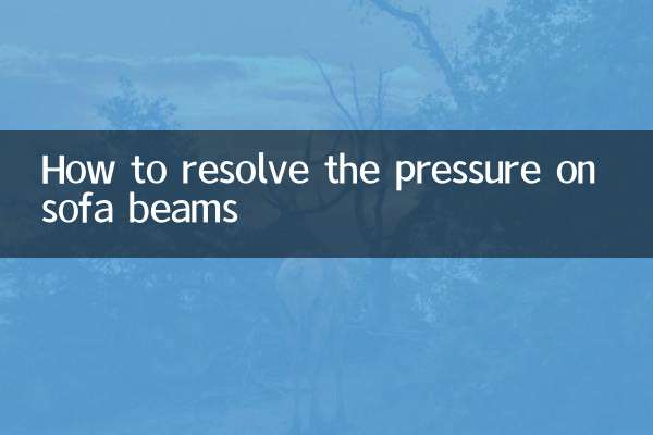 Como resolver a pressão nas vigas do sofá