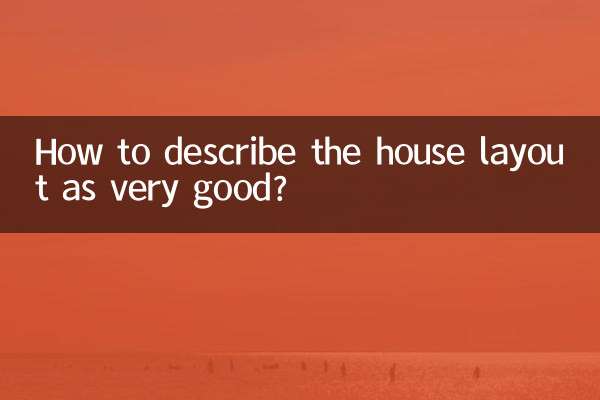 房屋户型很好怎么形容