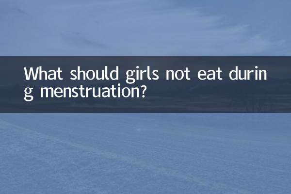 Was sollten Mädchen während der Menstruation nicht essen?