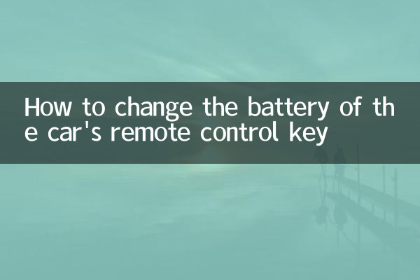So wechseln Sie die Batterie des Funkschlüssels des Autos