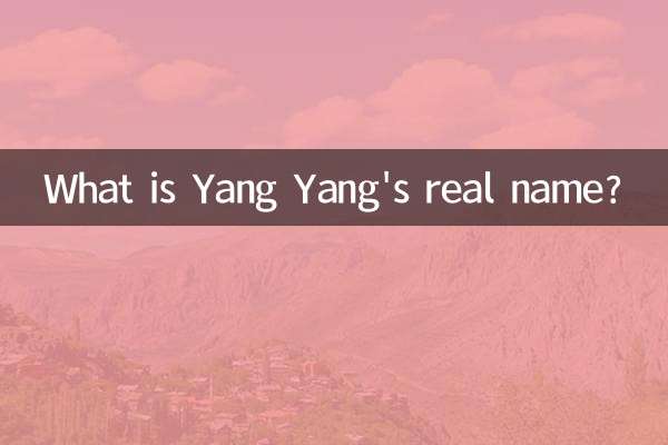 यांग यांग का असली नाम क्या है?