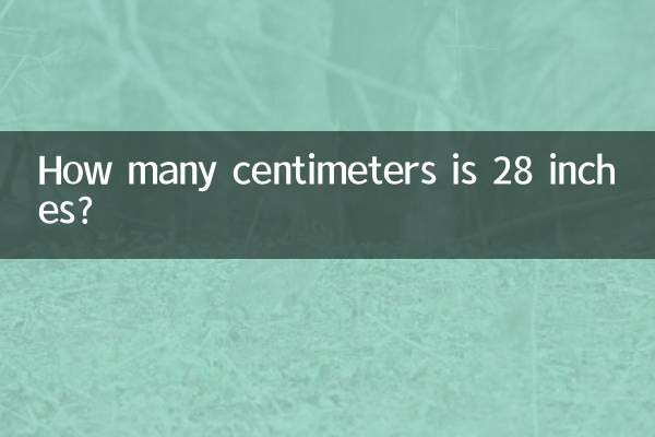 28 اینچ چند سانتی متر است؟