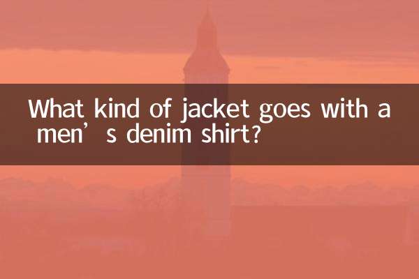 पुरुषों की डेनिम शर्ट के साथ किस प्रकार का जैकेट मेल खाता है?