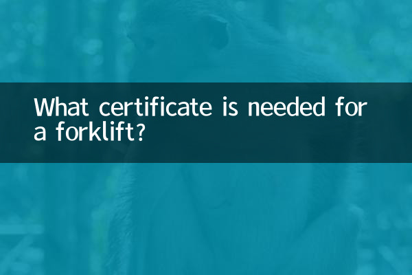 ما هي الشهادة المطلوبة للرافعة الشوكية؟