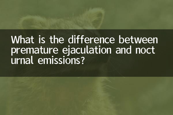 Was ist der Unterschied zwischen vorzeitiger Ejakulation und nächtlichem Samenerguss?