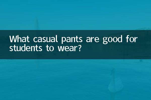 Quali pantaloni casual sono adatti per gli studenti?