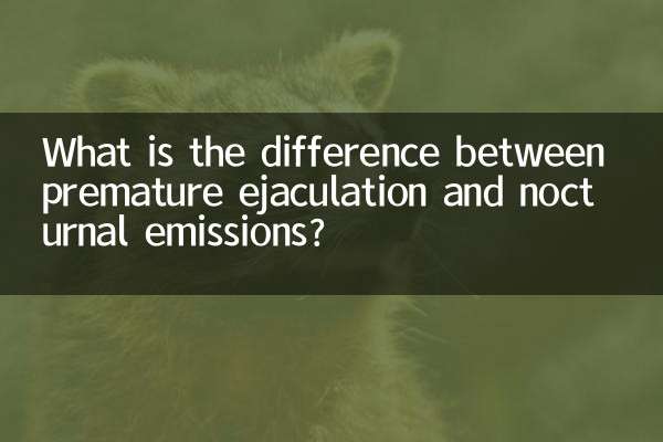 Was ist der Unterschied zwischen vorzeitiger Ejakulation und nächtlichem Samenerguss?
